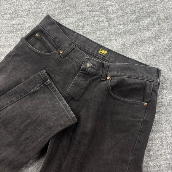 Lee Other - Lee Regular Fit Jeans 34W x 30L Black Straight Leg 100% Cotton Denim Men's